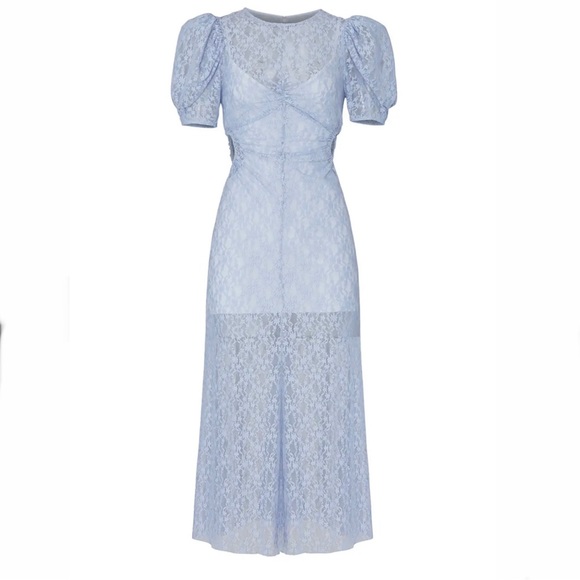 NWT Alice McCall On and On Midi Dress size 6 blue lace - Picture 3 of 4